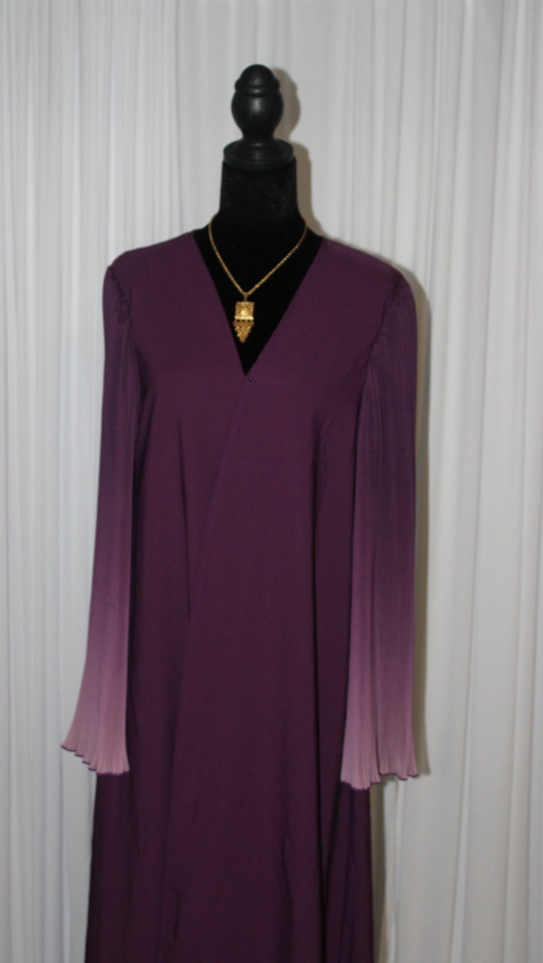 Purple Ombré Open Abaya