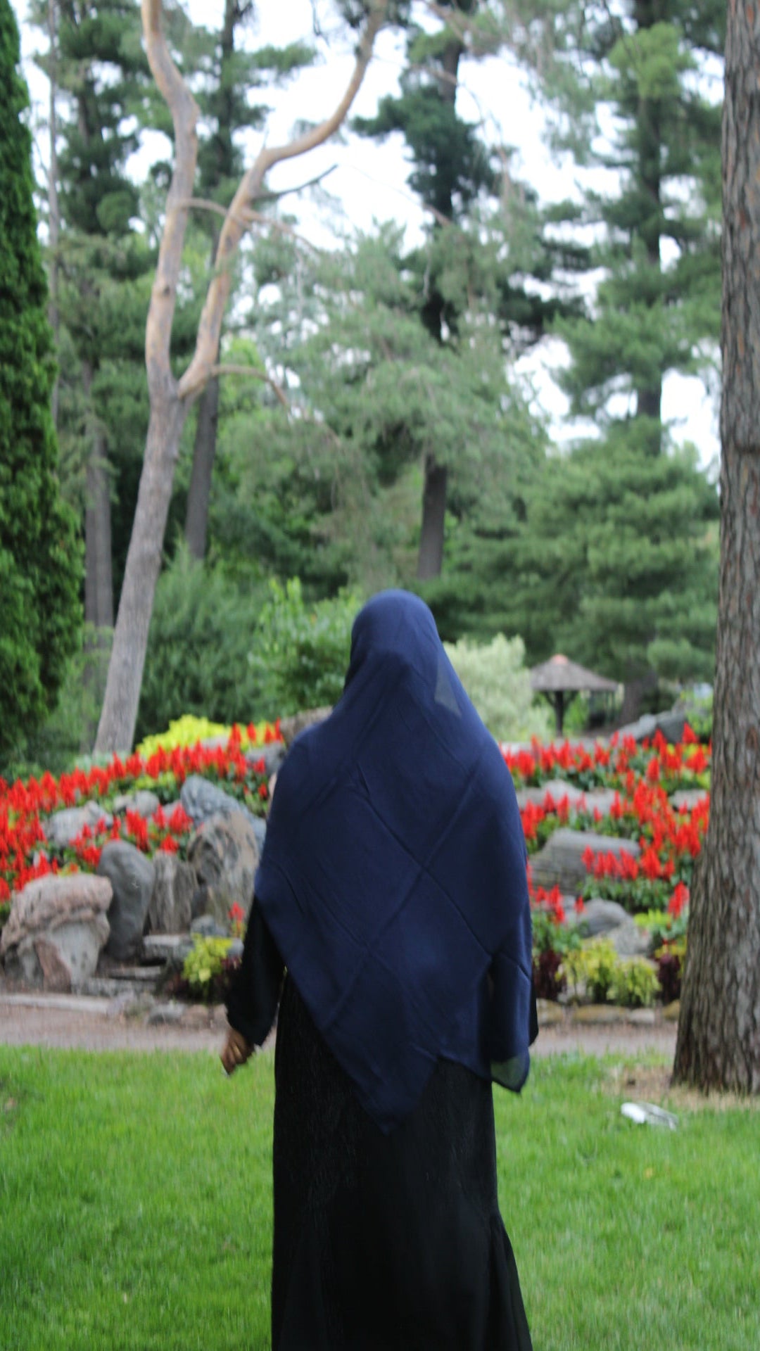 Navy Blue Modal Hijab +undercap
