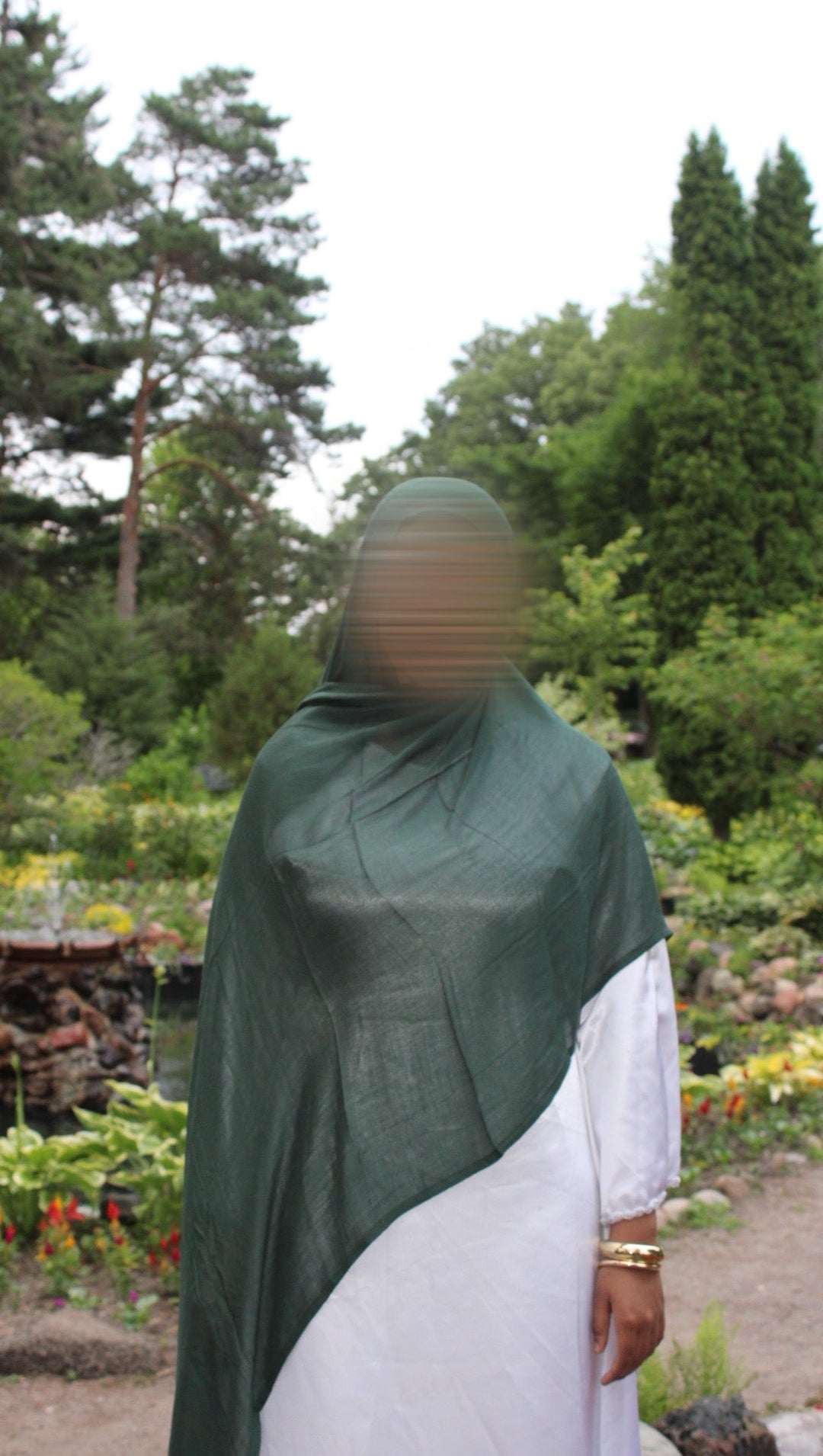 Forest Modal Green Hijab + under cap