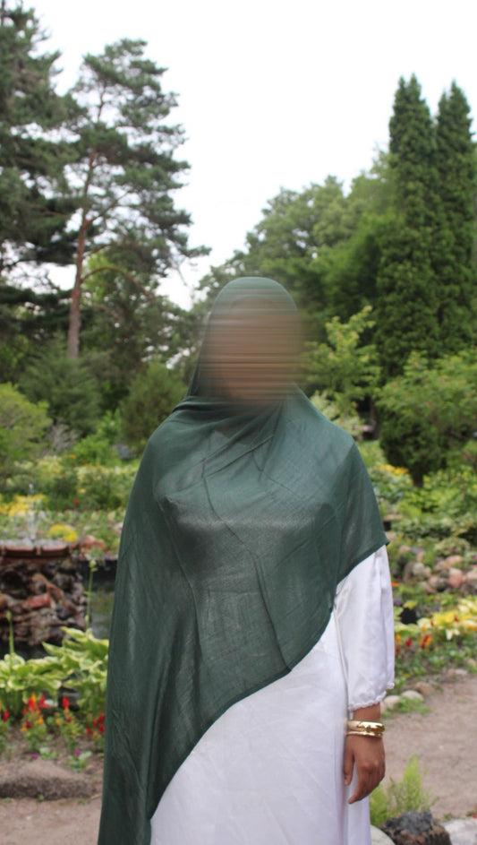 Forest Modal Green Hijab + under cap