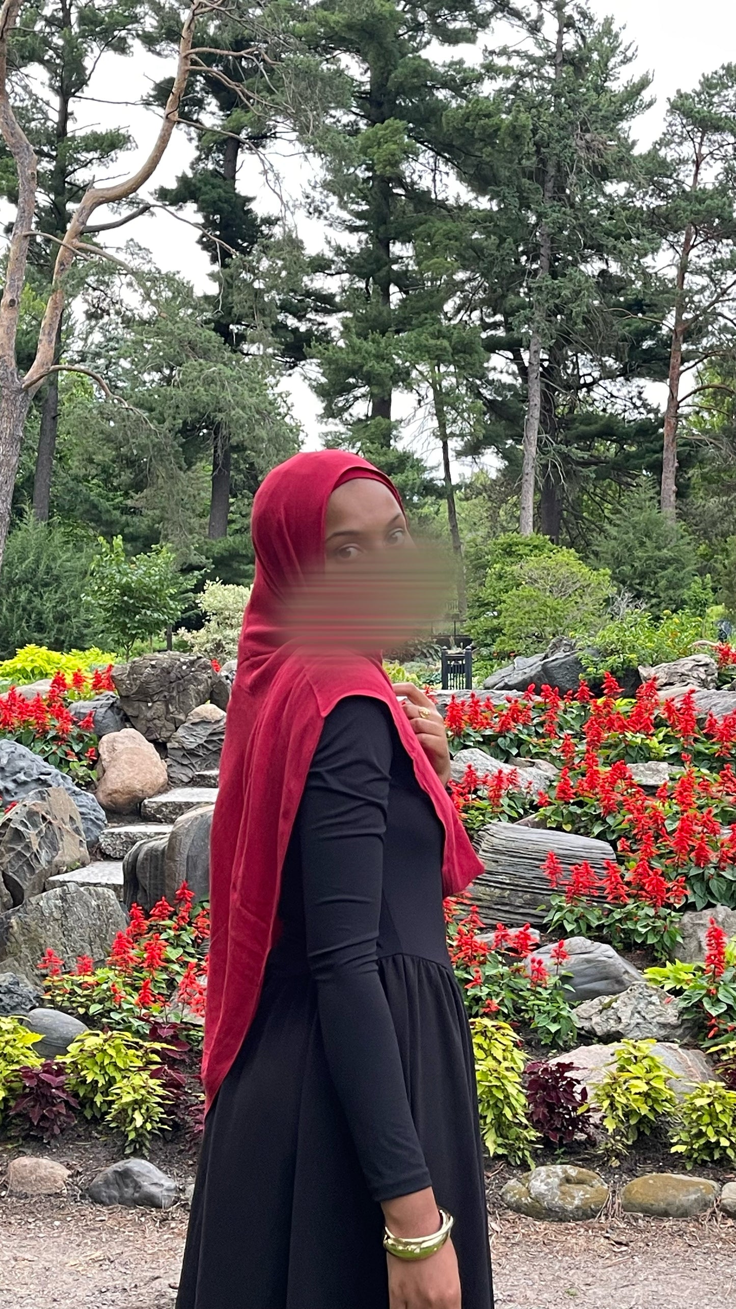 Red Modal Hijab +undercap