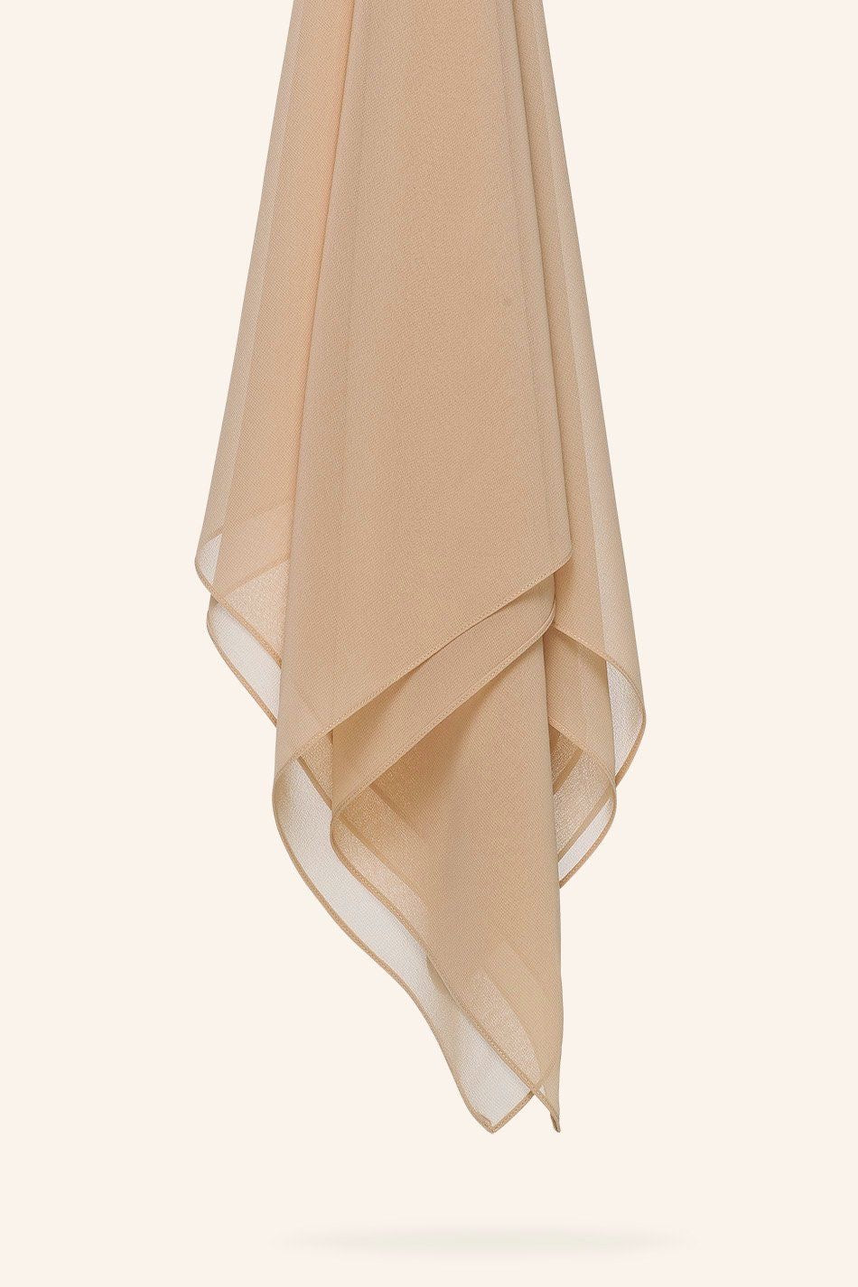 Beige Chiffon Hijab