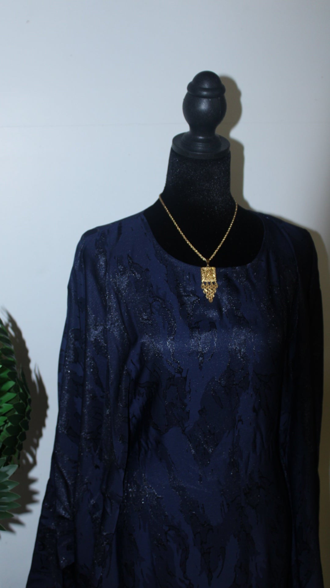 Blue Noor Butterfly Abaya