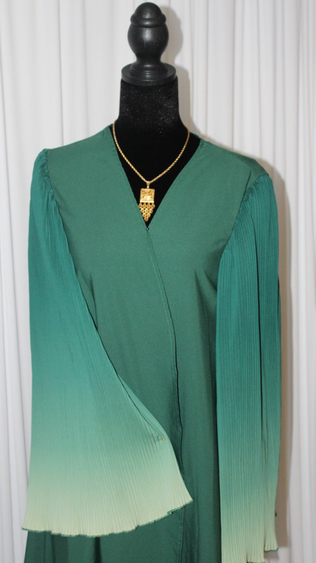Emerald Ombré Open Abaya