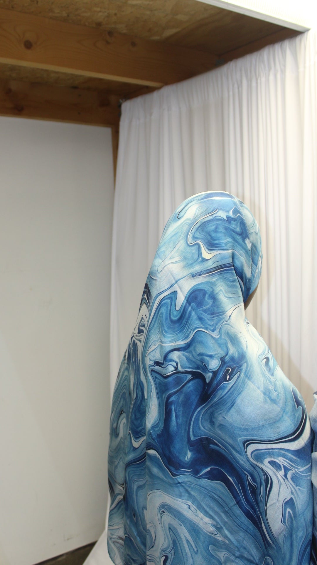 Watercolor Blue Hijab