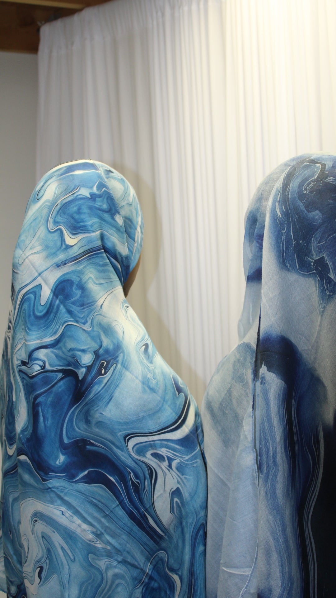 Watercolor Blue Hijab